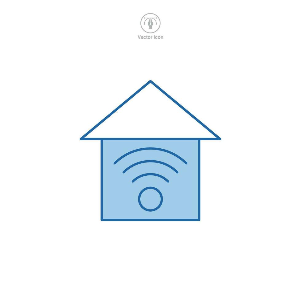 inteligente hogar icono símbolo vector ilustración aislado en blanco antecedentes