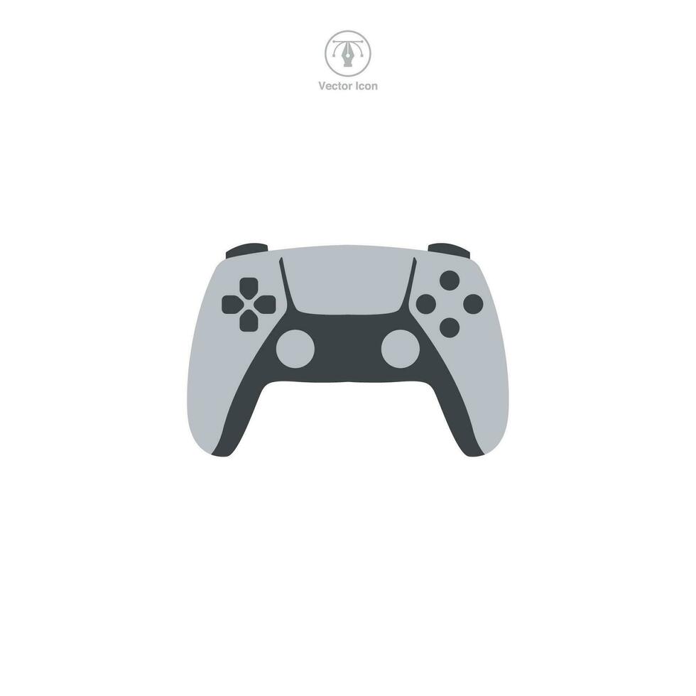 gamepad icono símbolo vector ilustración aislado en blanco antecedentes