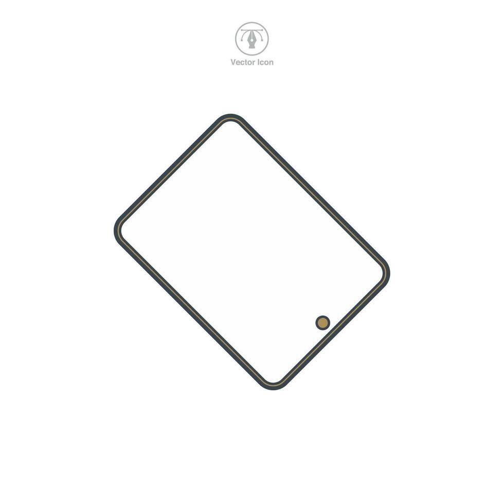 Tablet icon symbol vector illustration isolated on white background