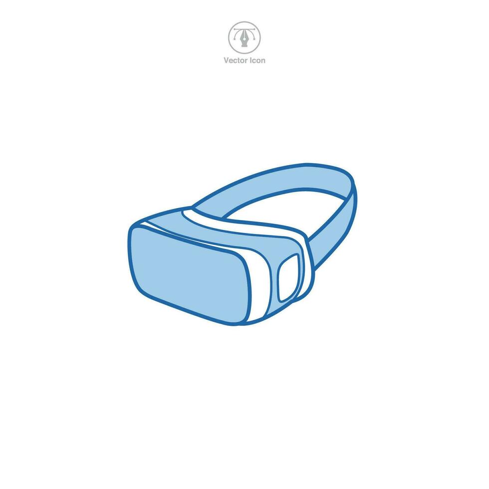 VR Headset icon symbol vector illustration isolated on white background