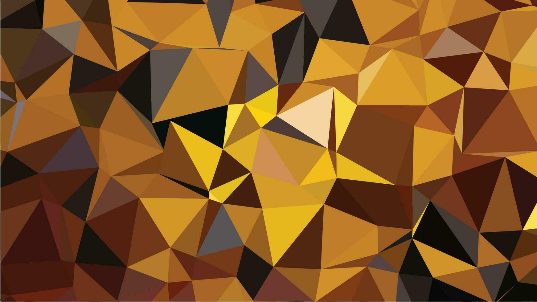 Golden polygon abstract background vector