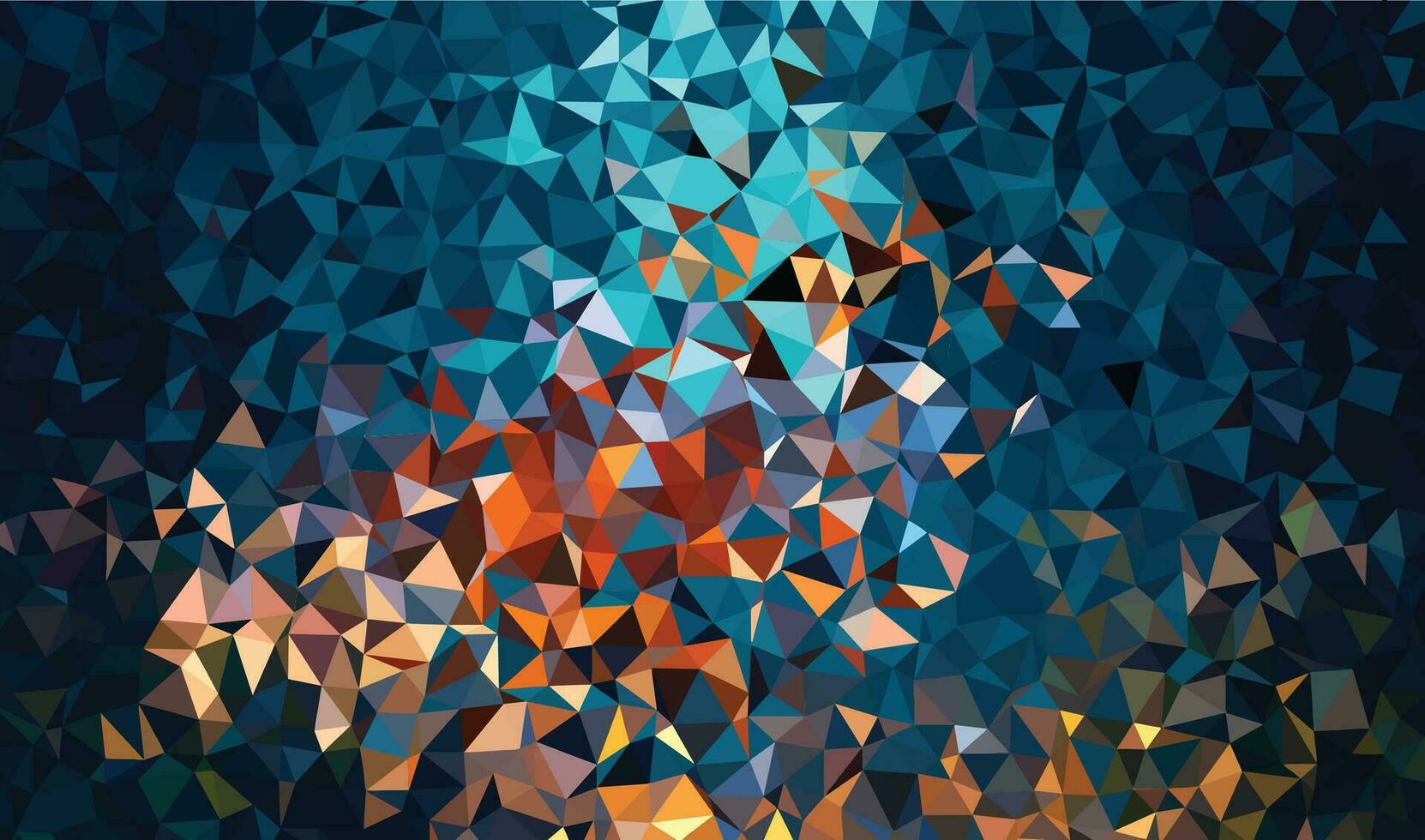 Abstract background with low poly design vector