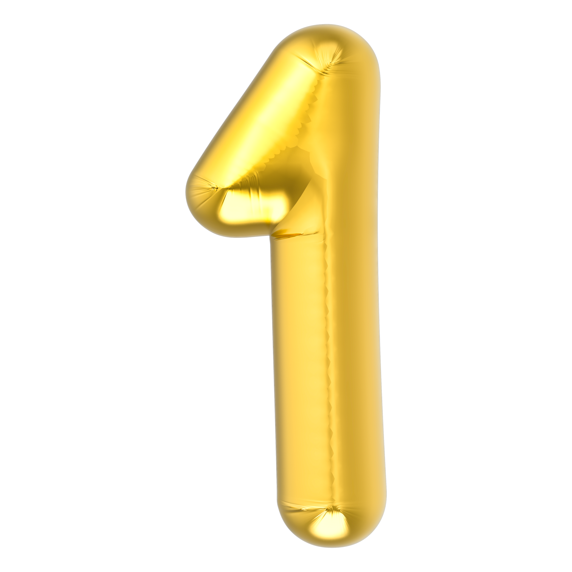 1 Number Party decoration gold balloon 34383424 PNG