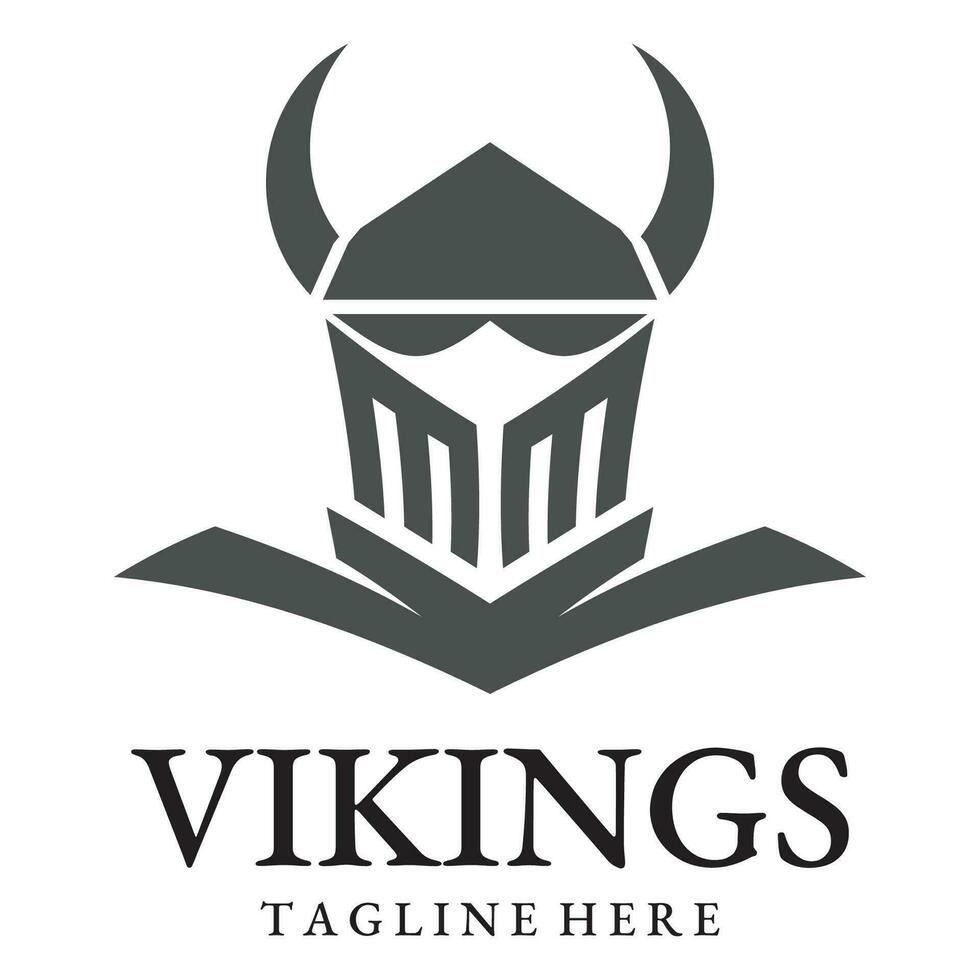 Vector illustration Viking with Helmet.