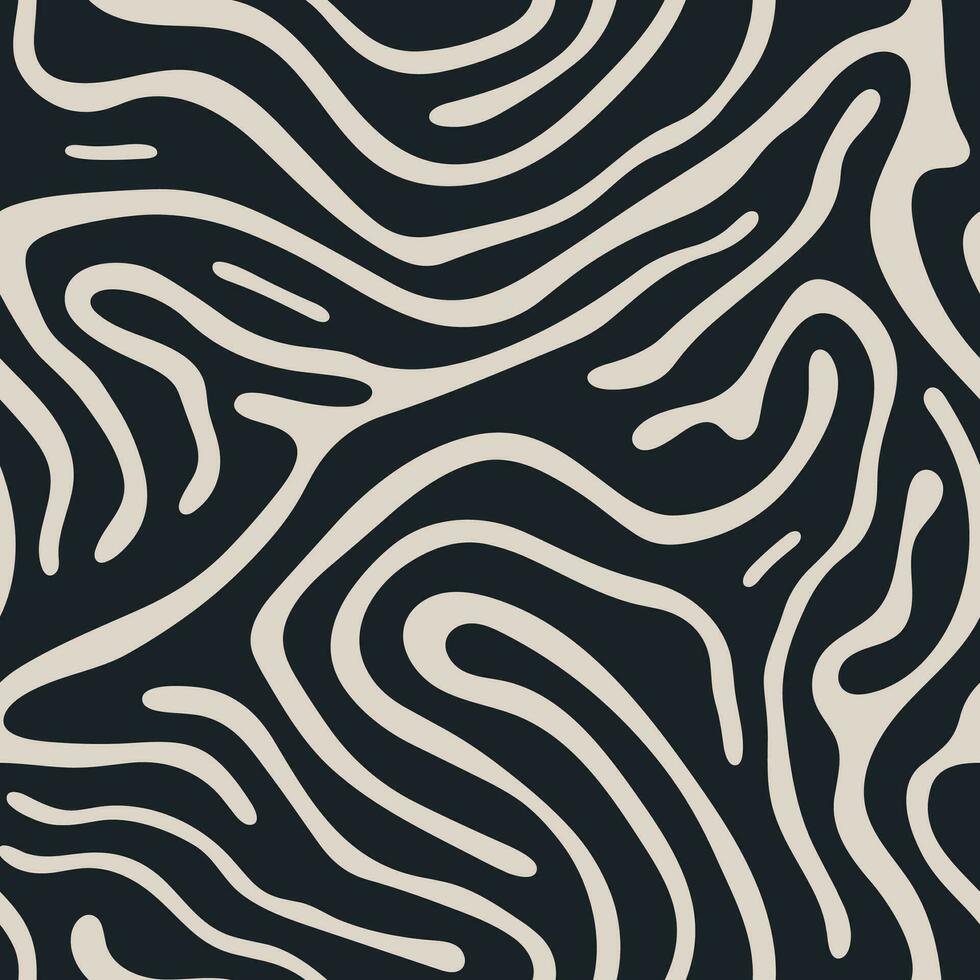 A minimalist comic drawing showcasing a wavy, abstract pattern a monochrome backdrop that doubles as unique wrapping vector