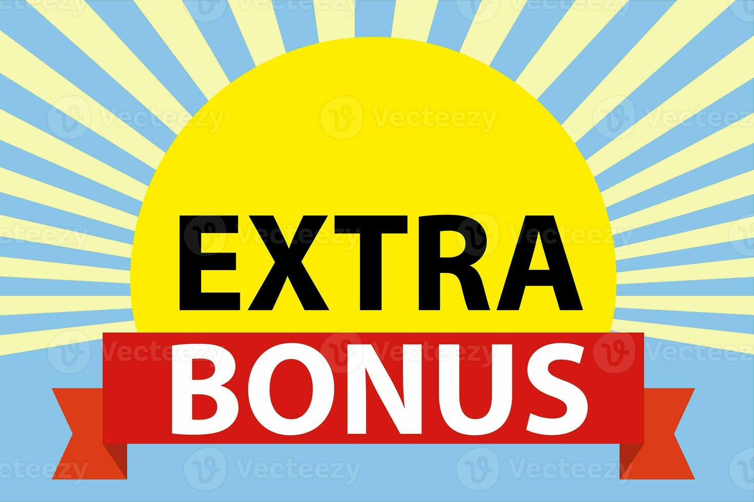 Extra bonus. Banner extra bonus. Sale and promotion design element with free prize. photo