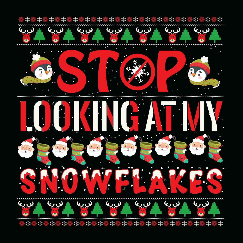 Christmas graphic T-shirt vector