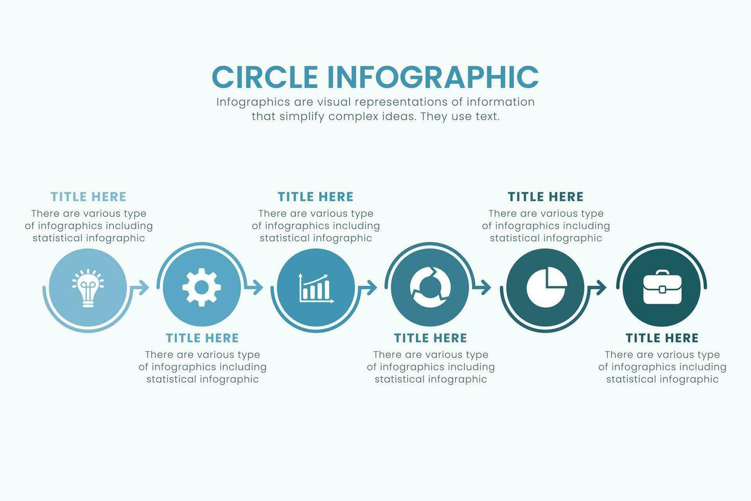 Minimal business circle infographic design template for cycling diagram. presentation and round chart. Business concept with 6 stages. Modern flat vector illustration for data visualization.