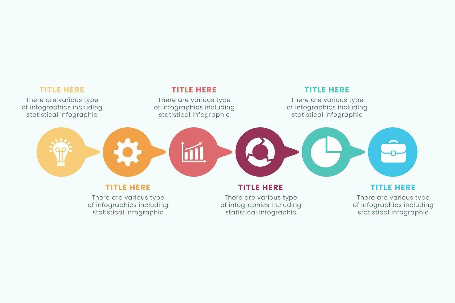 Minimal business circle infographic design template for cycling diagram. presentation and round chart. Business concept with 6 stages. Modern flat vector illustration for data visualization.