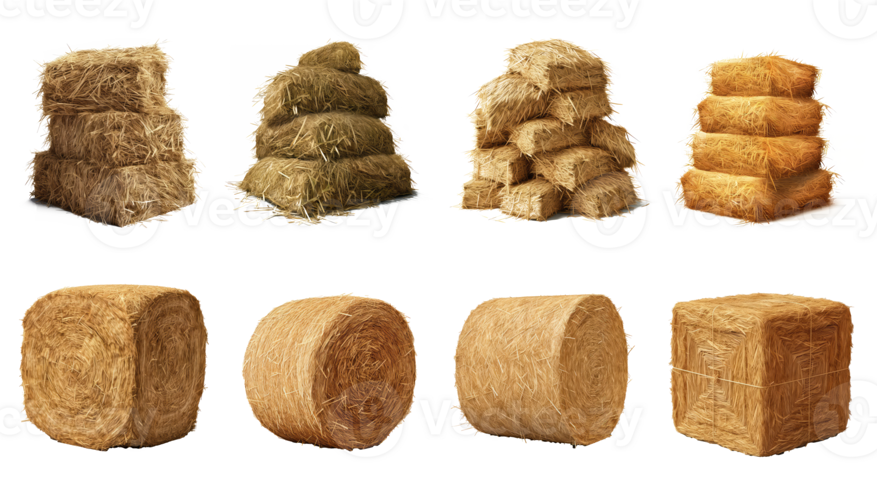 pile of hay . AI Generated png