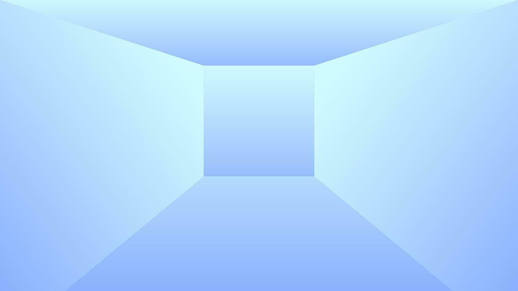 Vector Illustration of Empty Box Room light dark Blue Purple Gradient 3d background modern simple