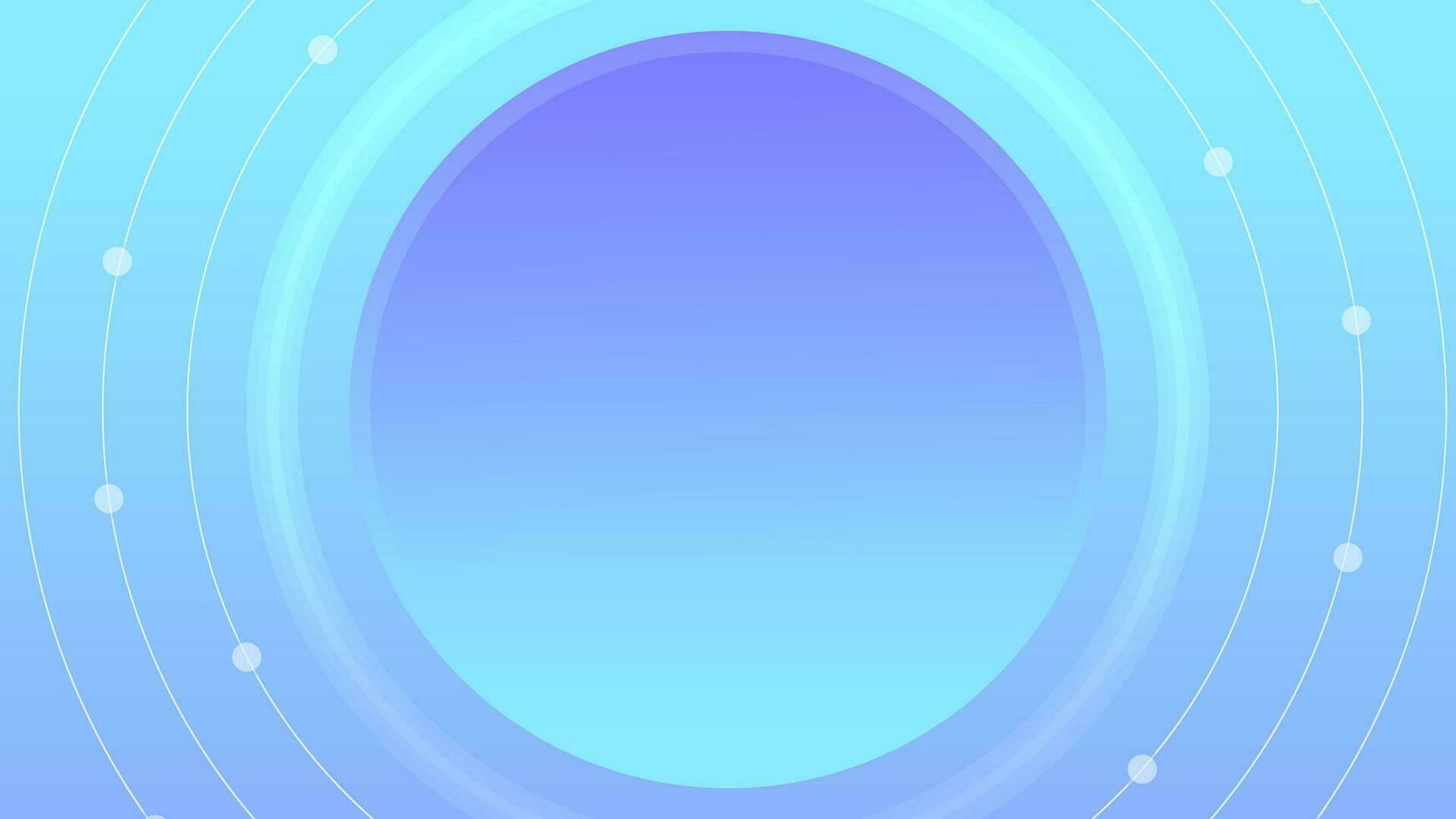 3D background geometric light dark blue purple abstract modern deep circle portal hole gradient vector