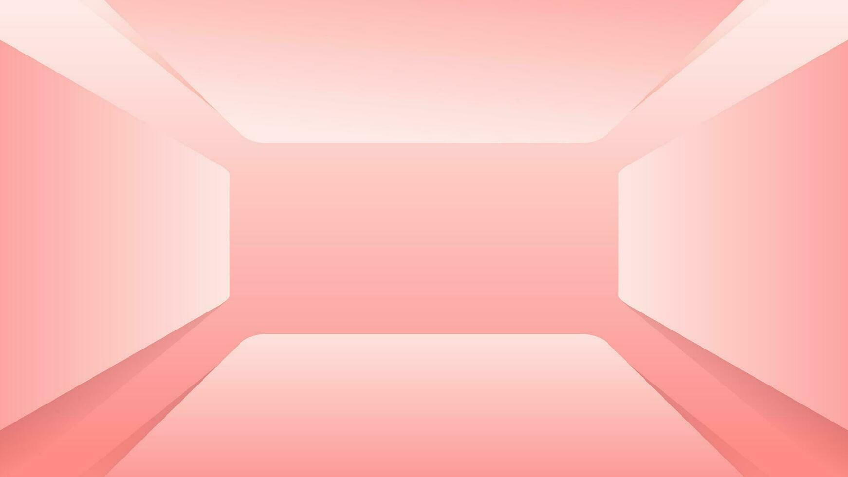 3D background geometric light dark red pink abstract shape modern room rectangle line space gradient vector