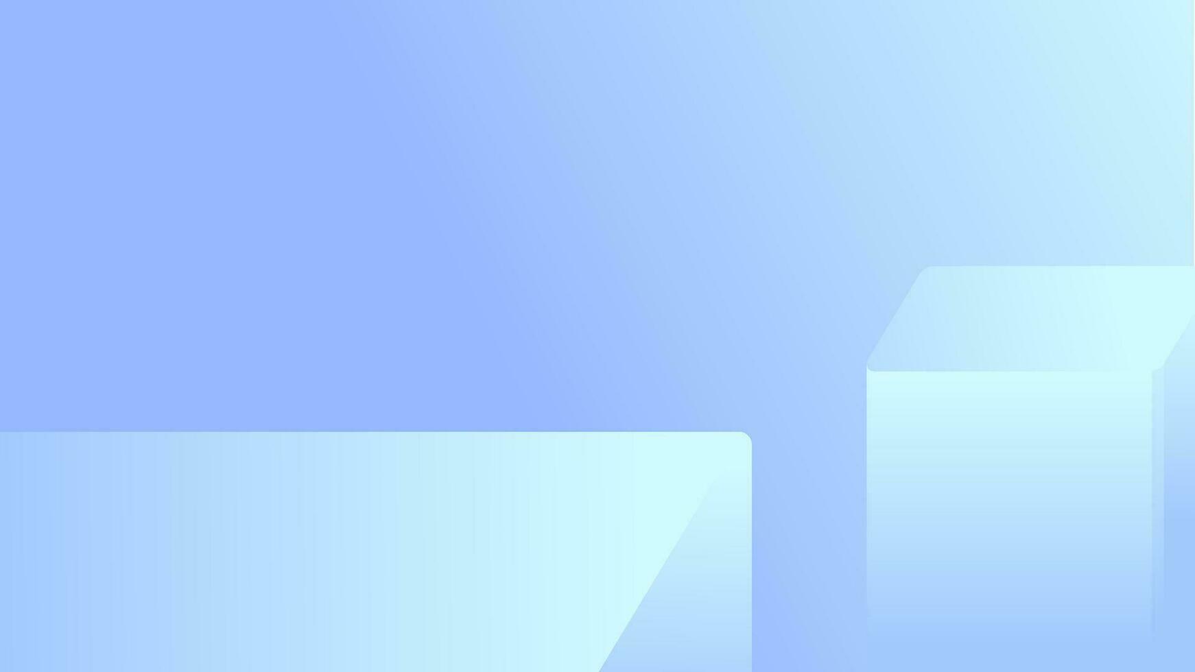 3D background geometric light dark blue purple modern gradient room product cosmetic ads showroom vector