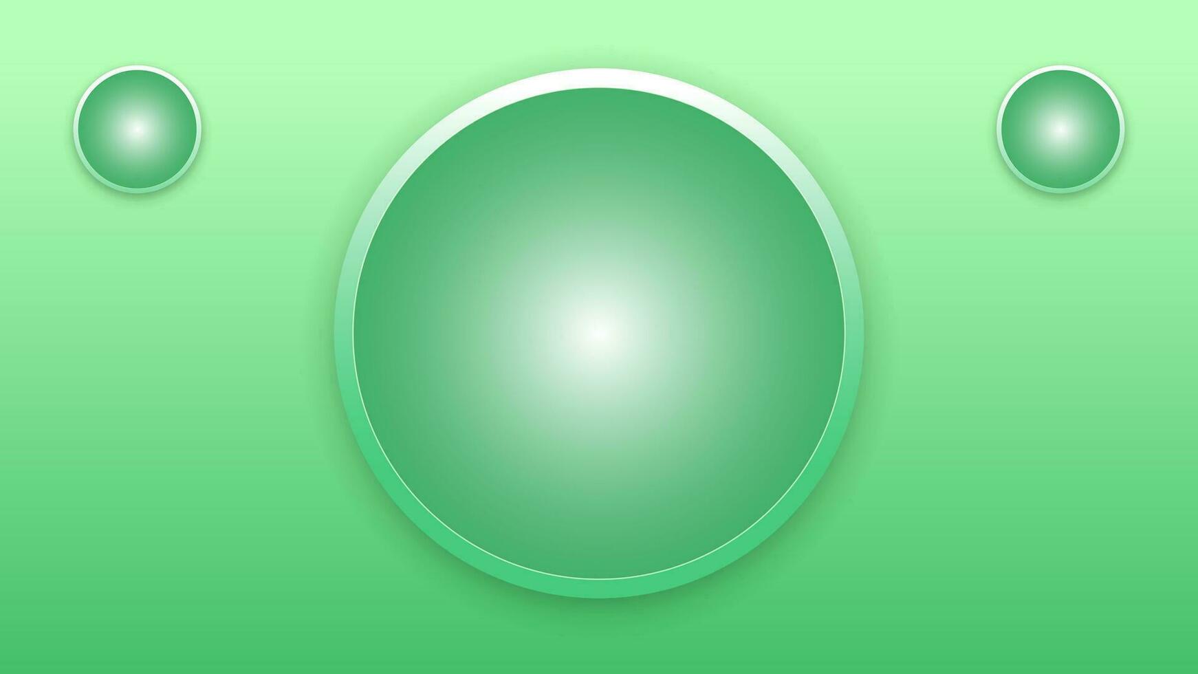 3D background geometric light dark green white abstract modern deep circle portal hole gradient vector