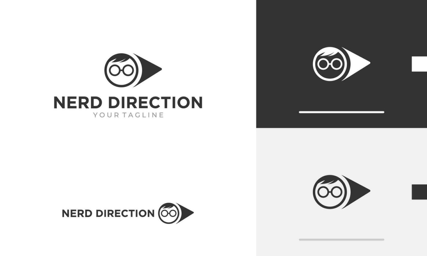 Logo design icon symbol sign location pin genius geek travel journey eye pin address business vision vector