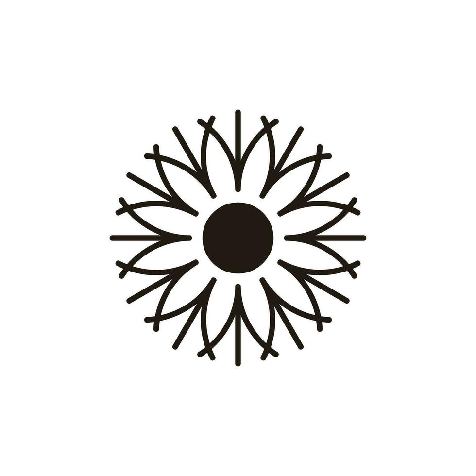 circle round bird nest abstract logo vector