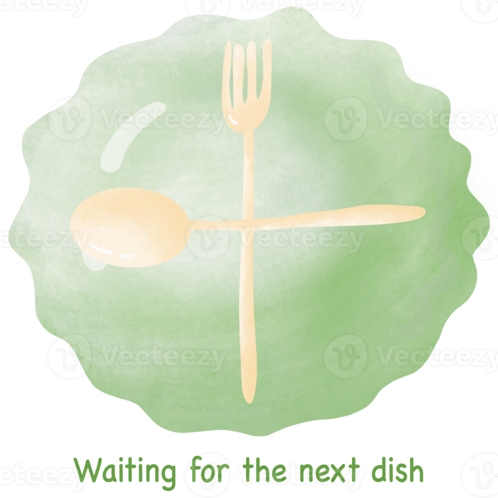 waiting for the next dish,spoon arrangement. png