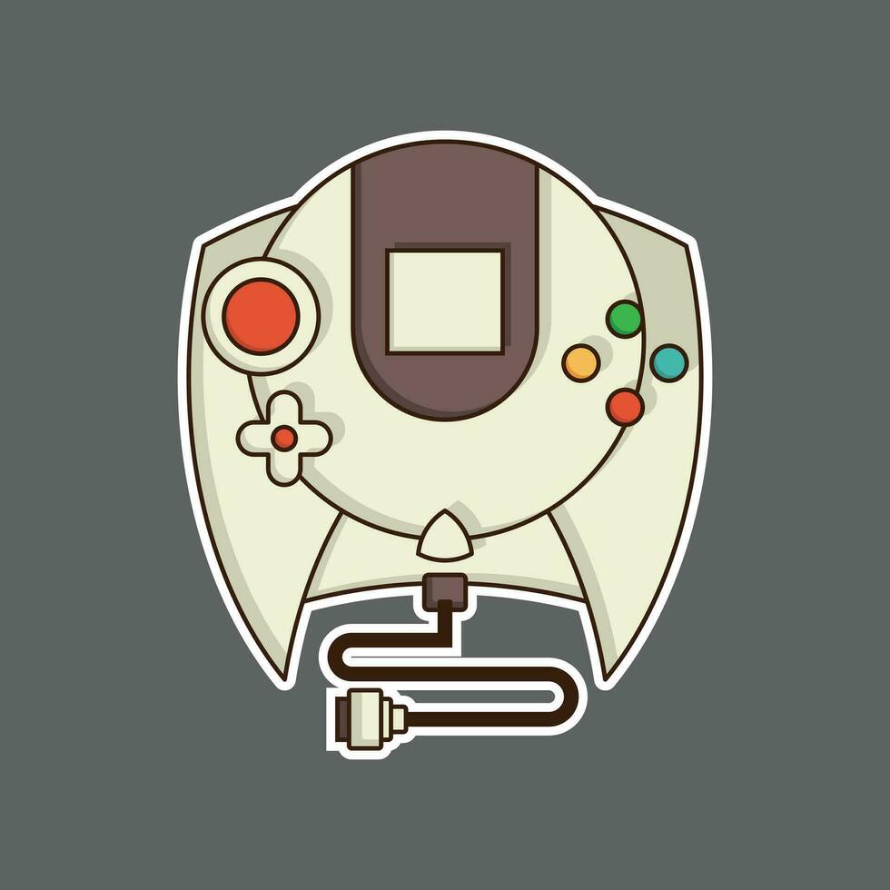 retro juego logo diseño, pegatinas, carteles, impresión y otro usos vector