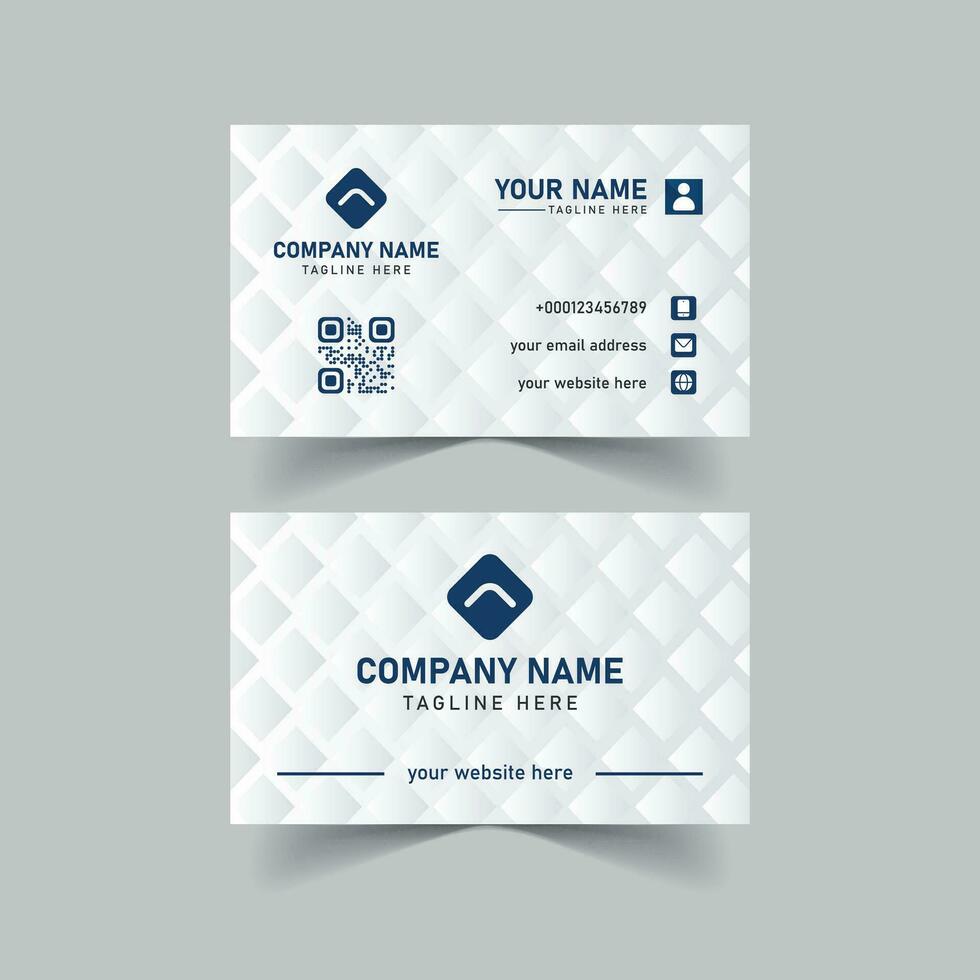 Modern professional business card template design, minimalist visiting card design Vector