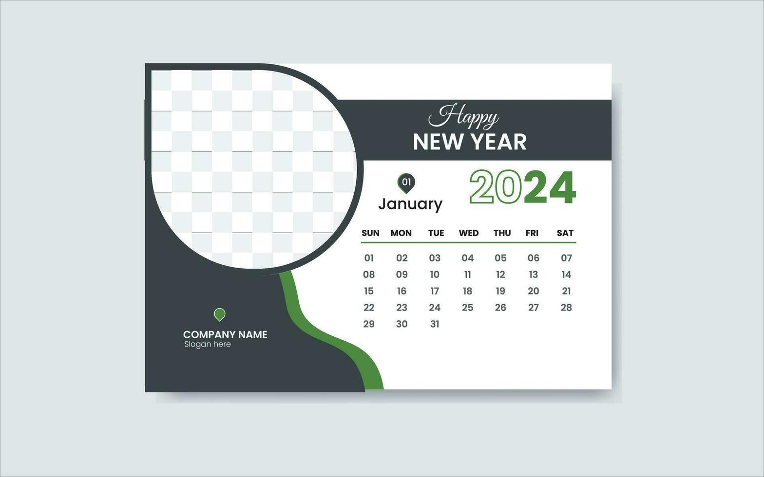 Desk calender design and tamplet design. vector