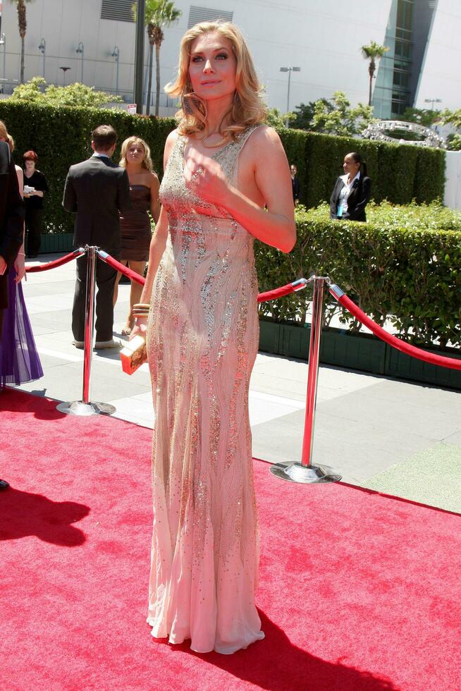 LOS ANGELES  AUG 21 Elizabeth Mitchell arrives at the 2010 Creative Primetime Emmy Awards at Nokia Theater at LA Live on August 21 2010 in Los Angeles CA photo