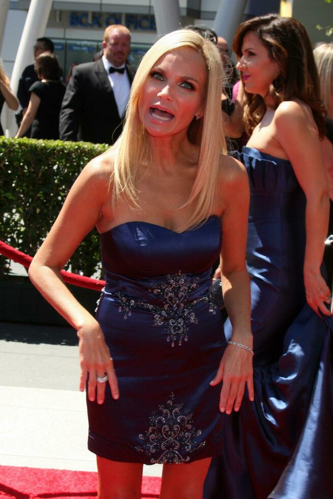 LOS ANGELES  AUG 21 Kristin Chenoweth arrives at the 2010 Creative Primetime Emmy Awards at Nokia Theater at LA Live on August 21 2010 in Los Angeles CA photo