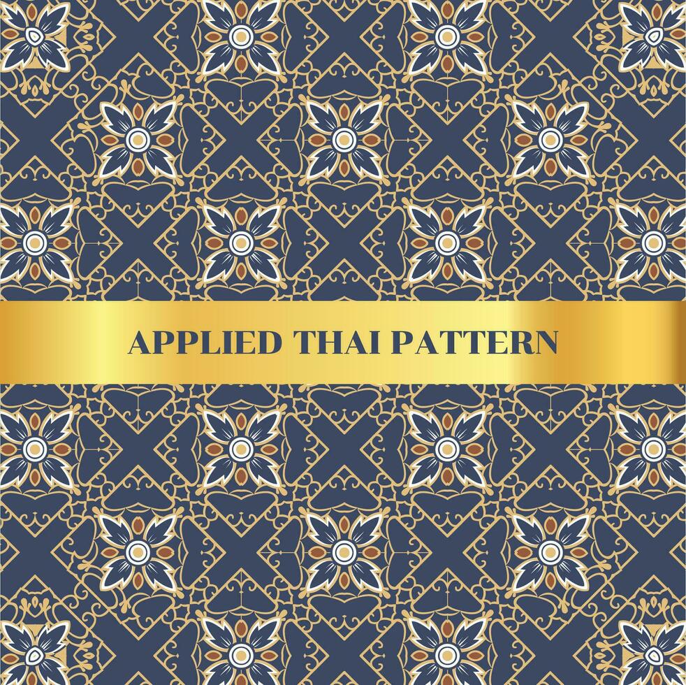 applied thai pattern vector
