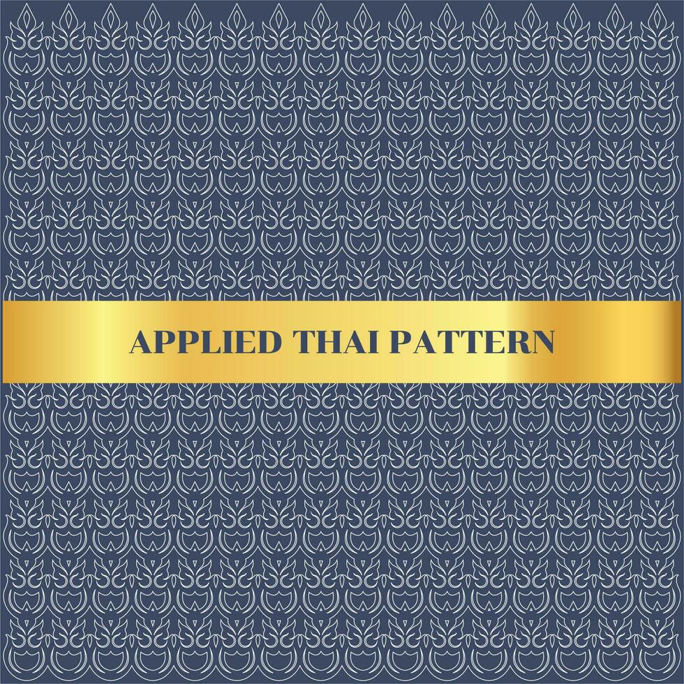 applied thai pattern vector