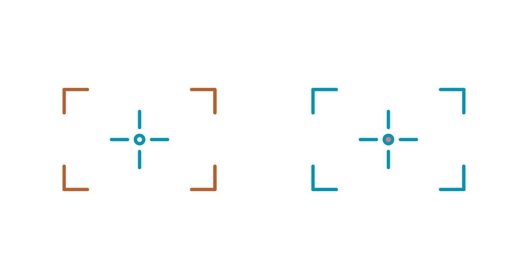 Unique Focus Vector Icon