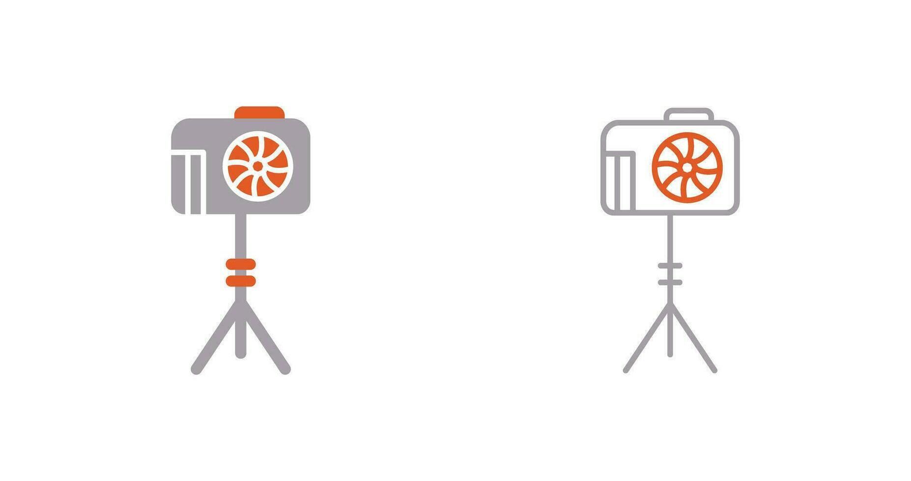 Unique Camera Stand Vector Icon