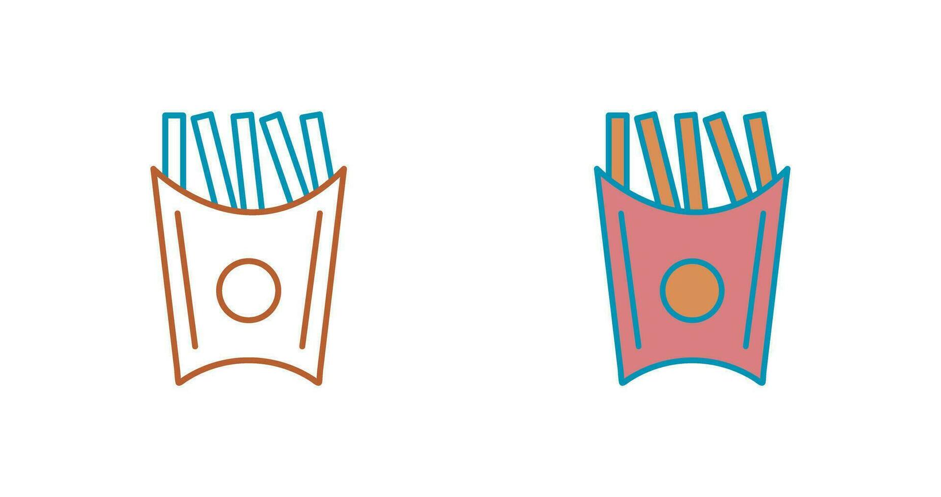 Unique French Fries Vector Icon