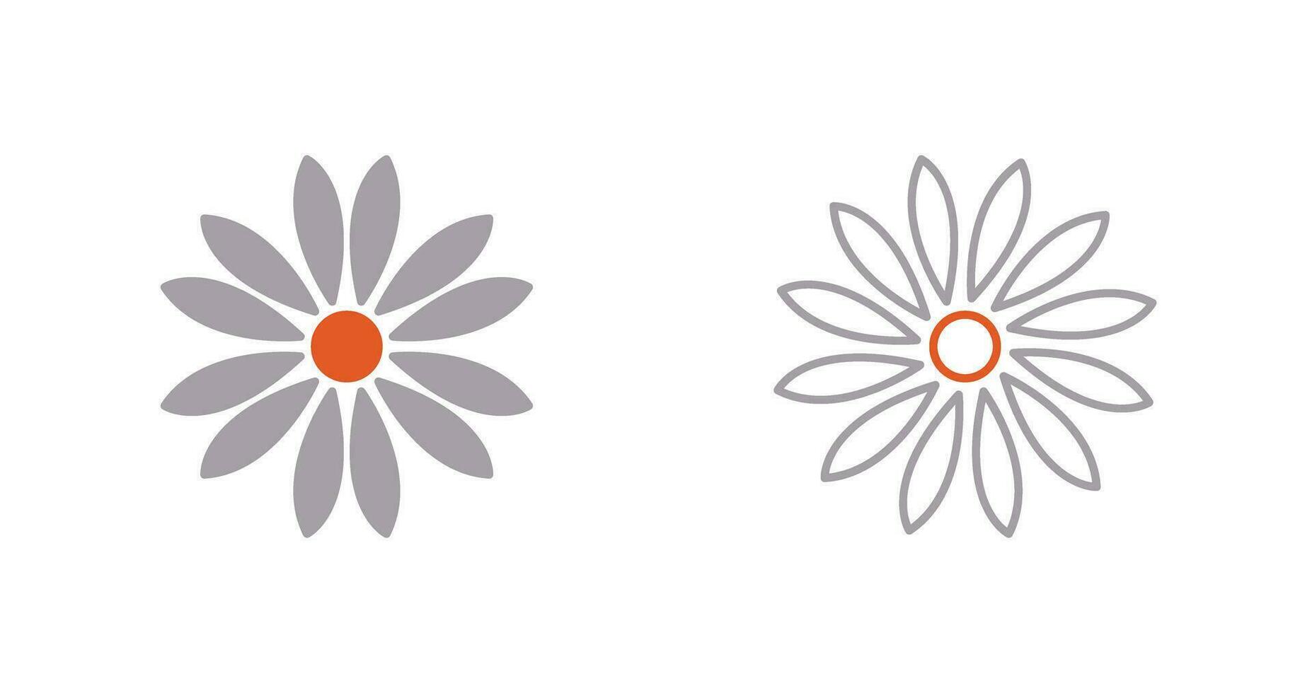 Unique Flower Vector Icon