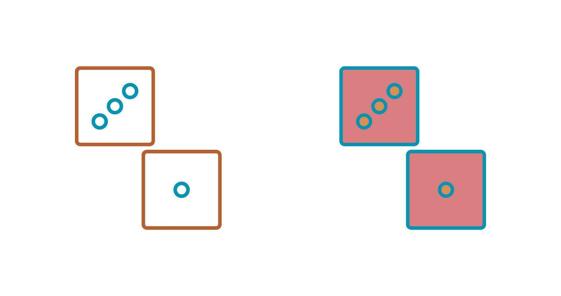 Unique Dice Vector Icon