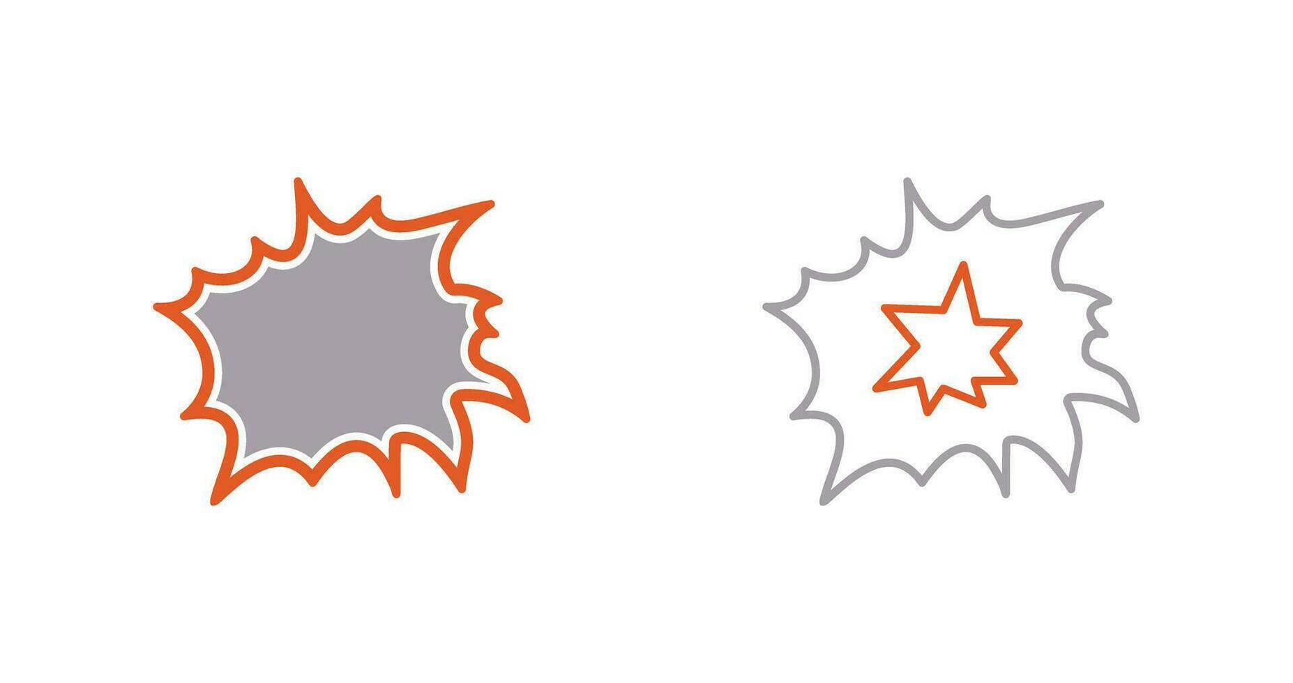 Unique Explosion Vector Icon