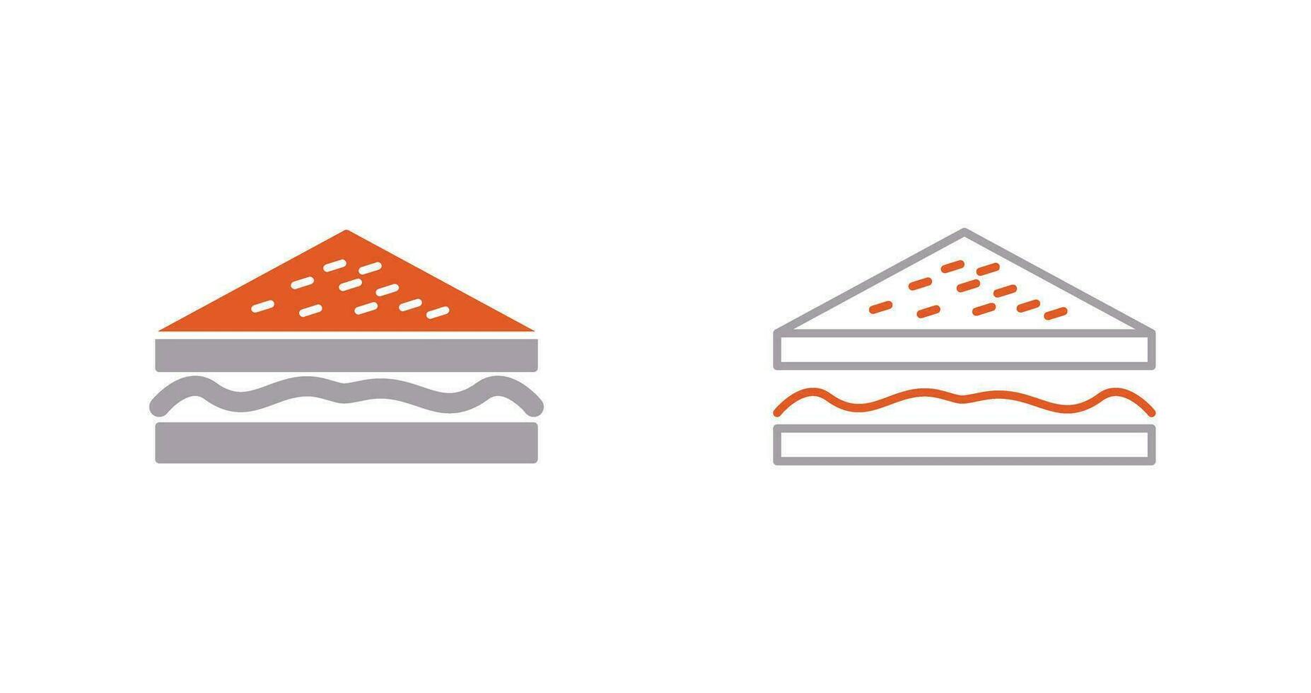 Unique Sandwich Vector Icon