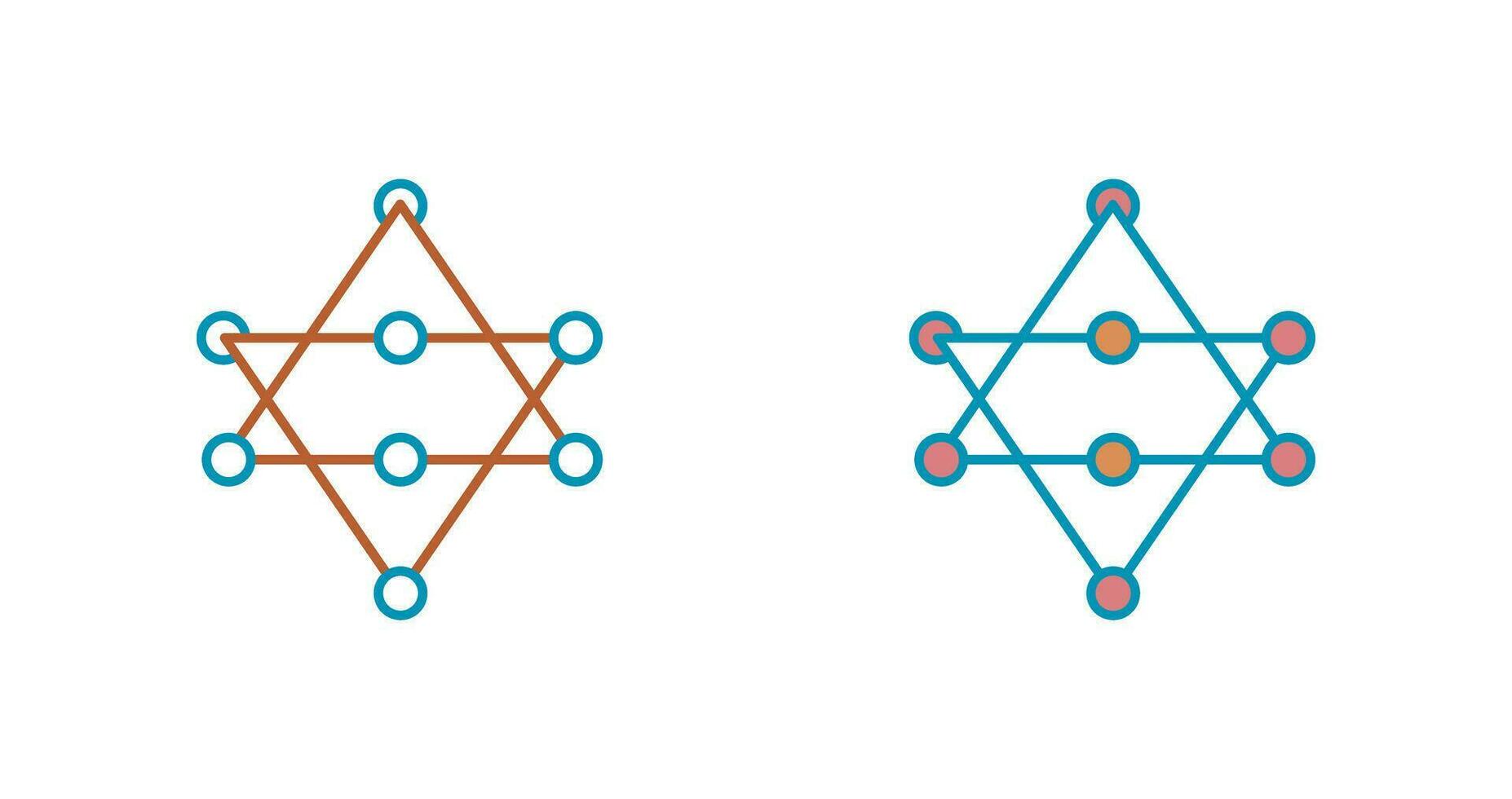 Unique Networks Vector Icon