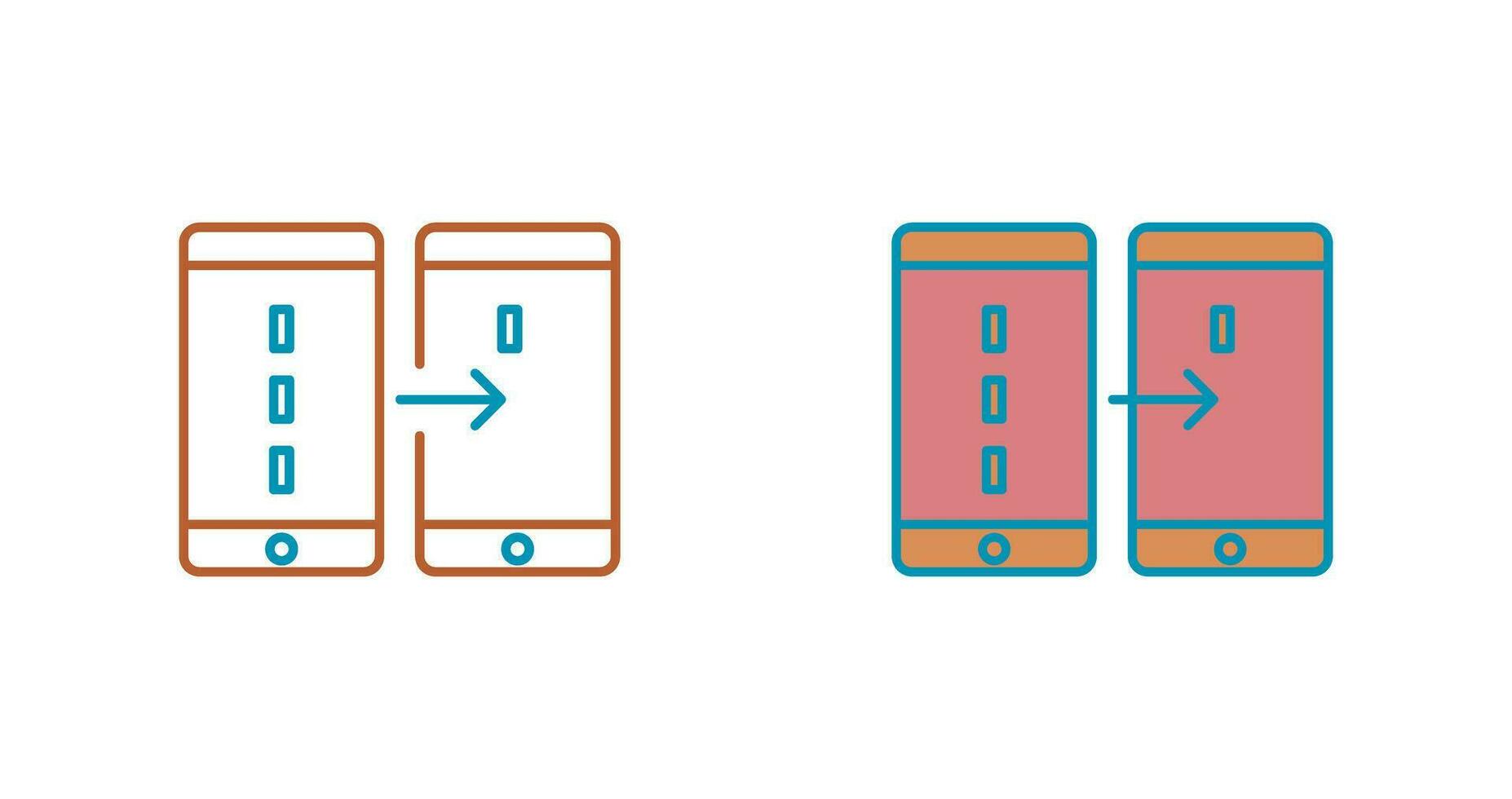 Unique Data Transfer Vector Icon