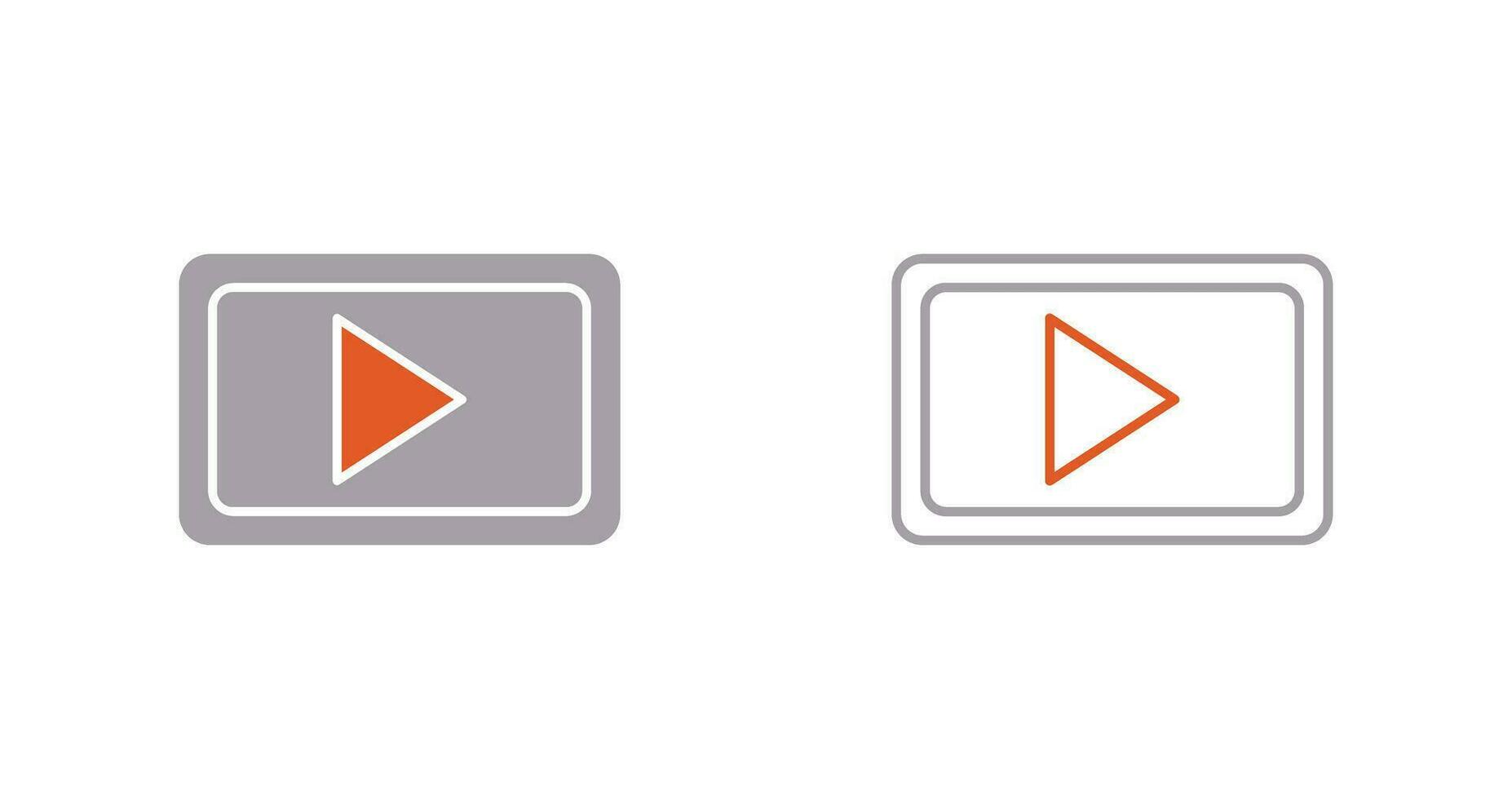 Unique Video Communication Vector Icon