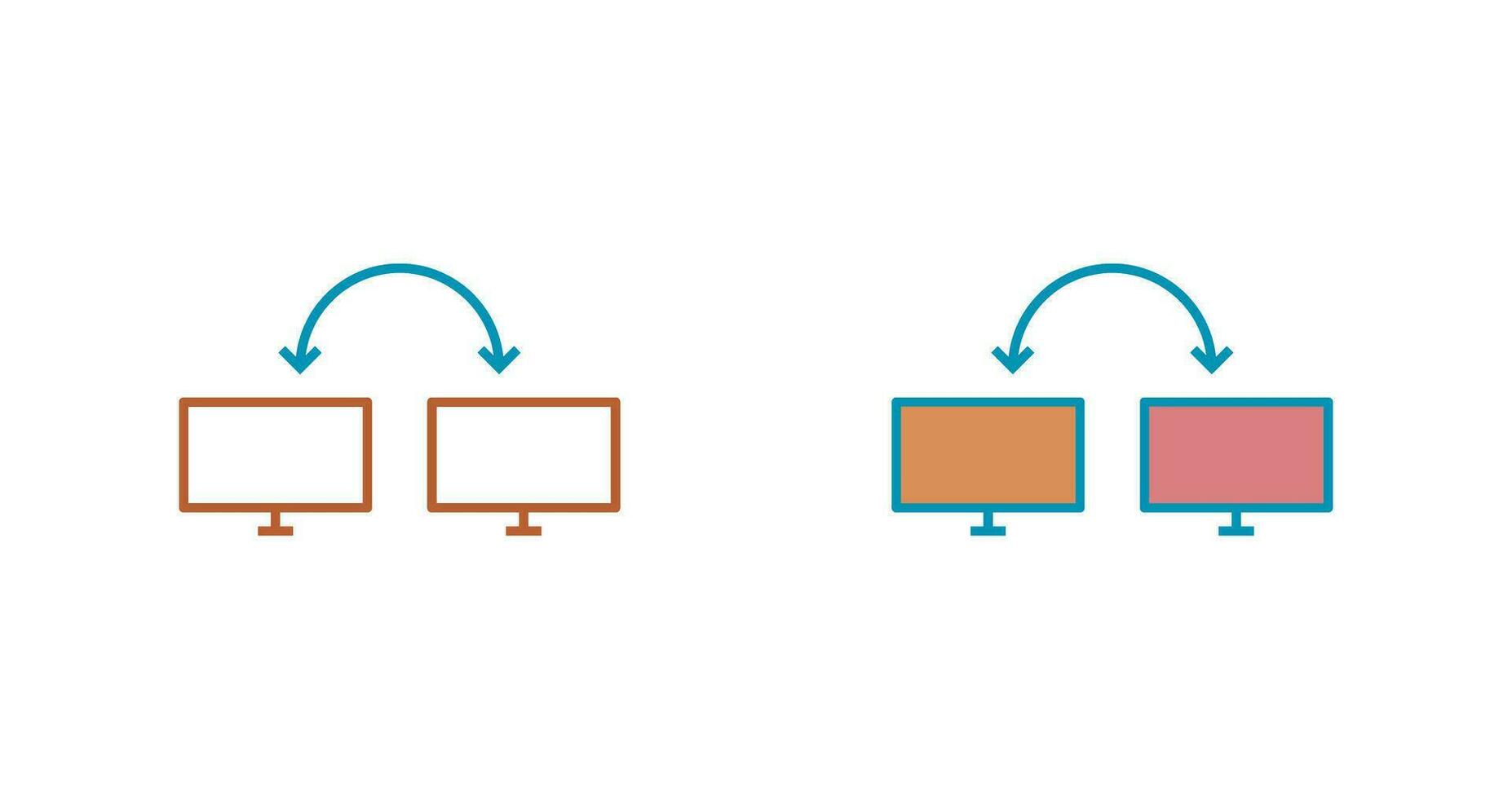Unique Connected Systems Vector Icon