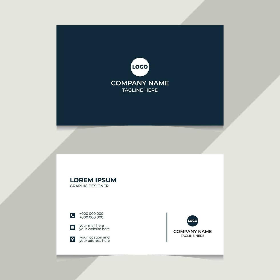 Professional business card design for your business vector