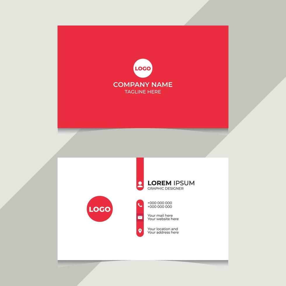 Professional business card design for your business vector