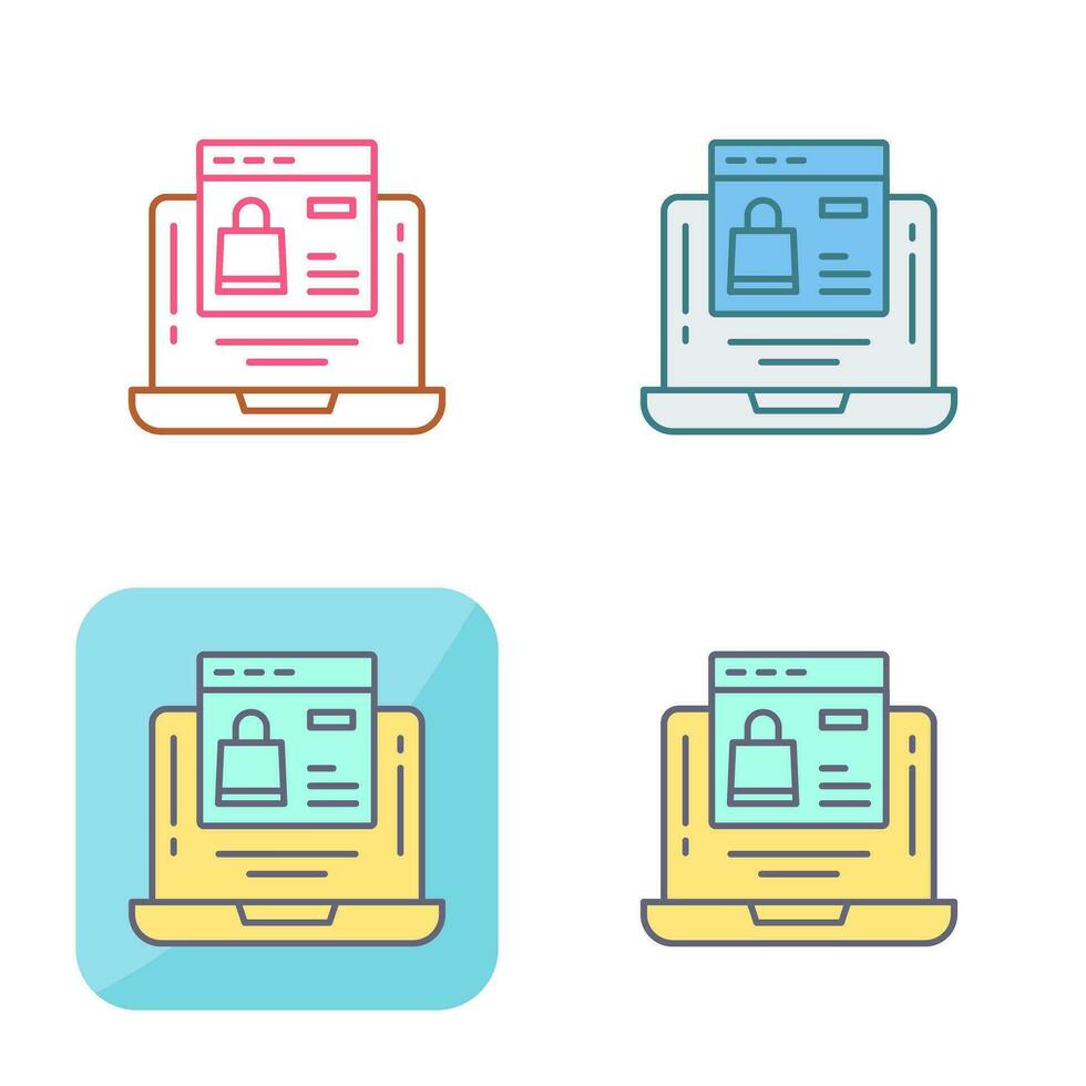 Online Shopping Vector Icon