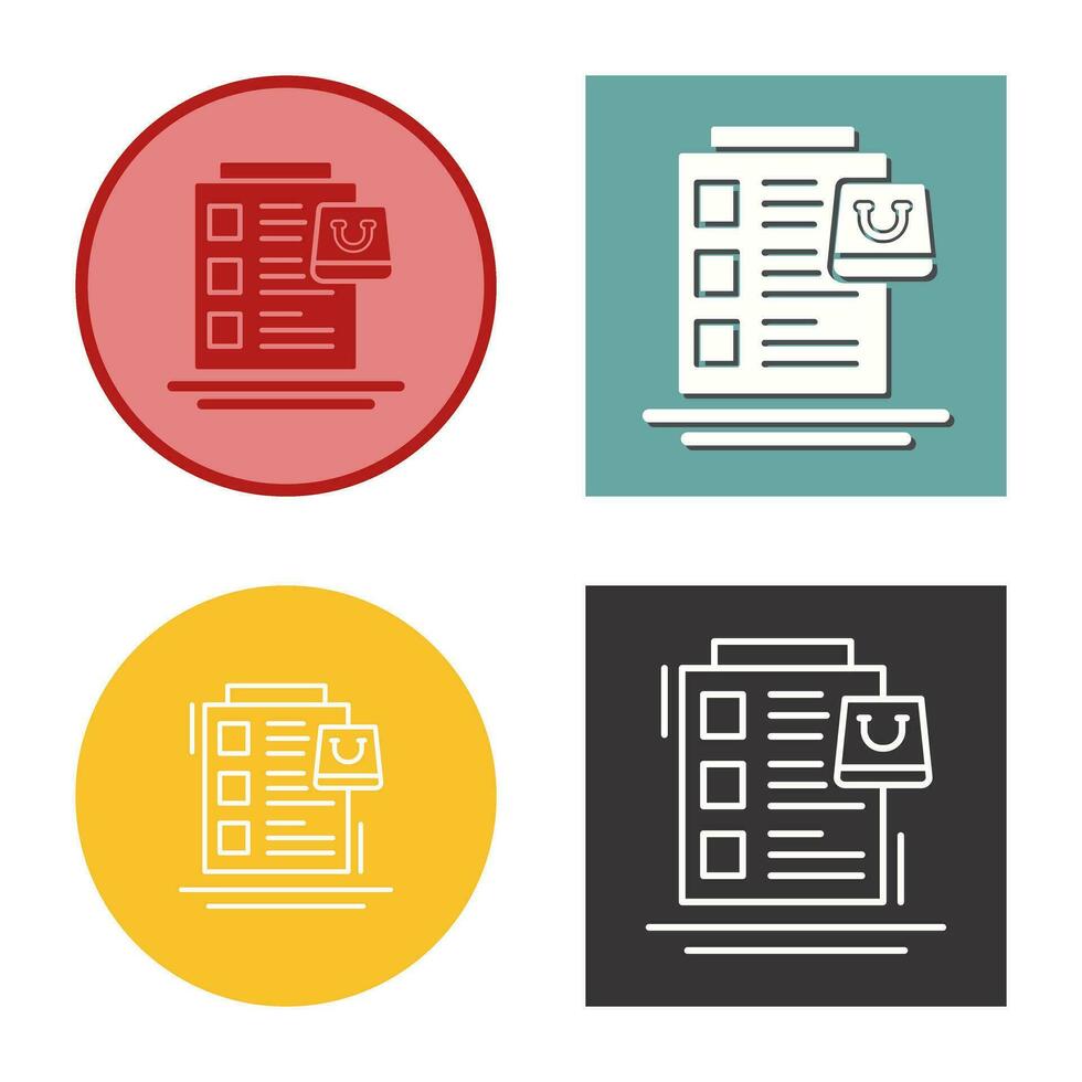 Wish List Vector Icon