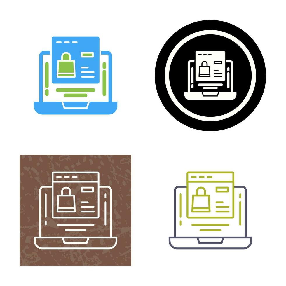 Online Shopping Vector Icon