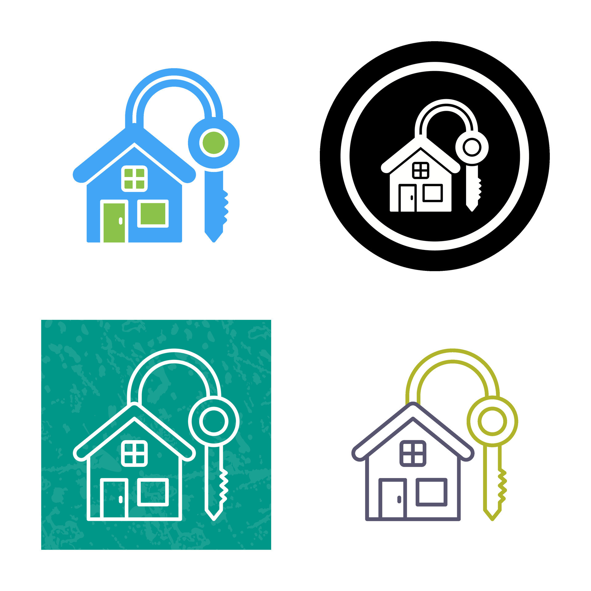 House Key Vector Icon 34391190 Vector Art at Vecteezy