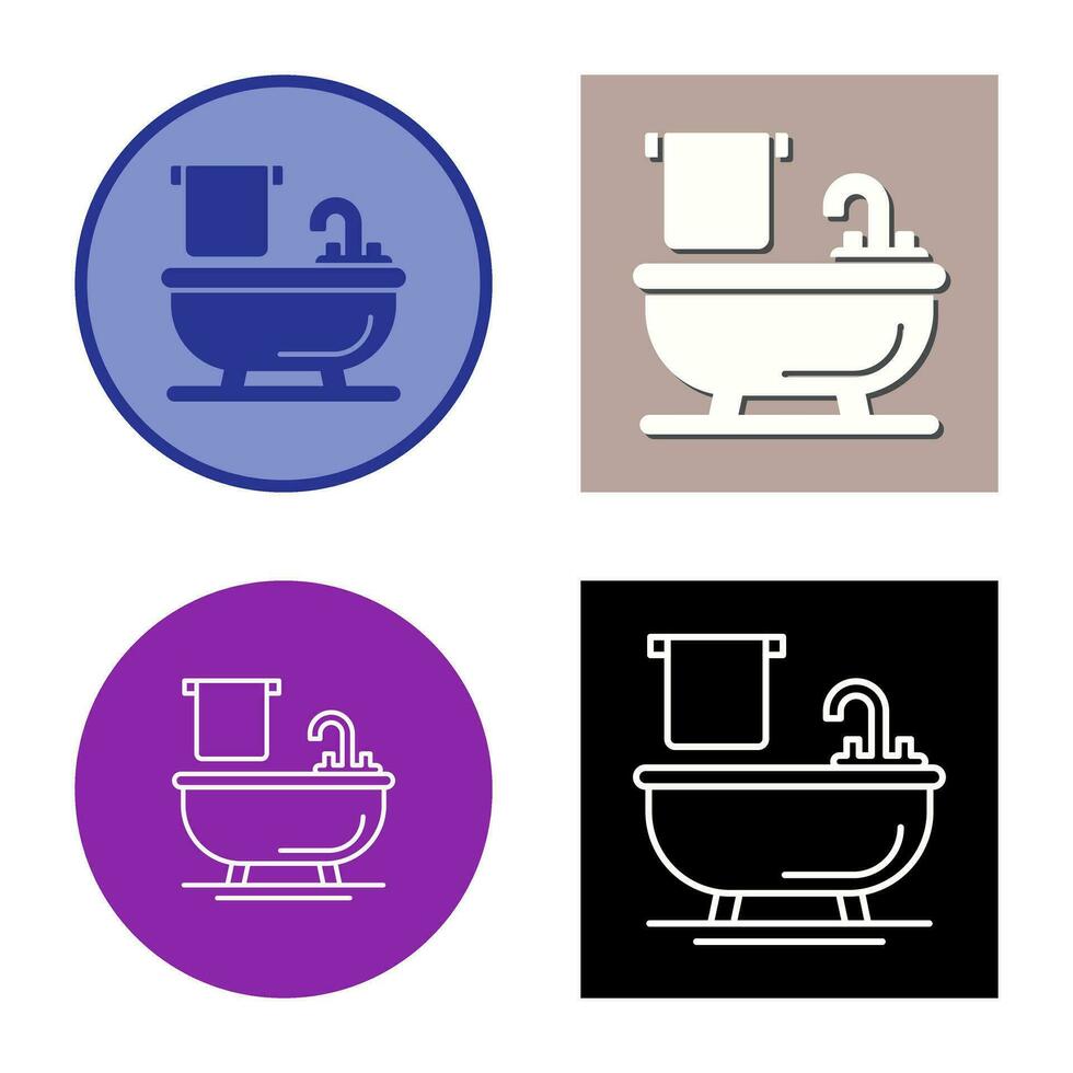 Bathtub Vector Icon