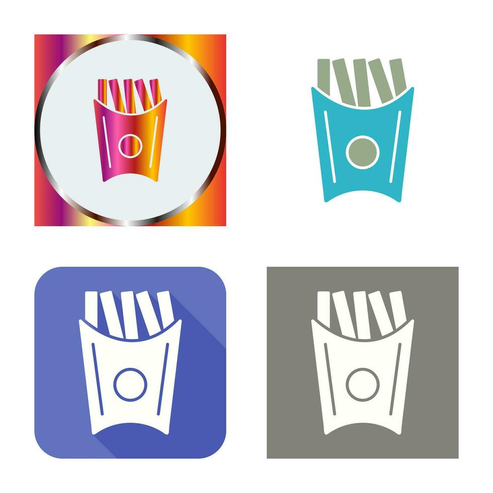Unique French Fries Vector Icon