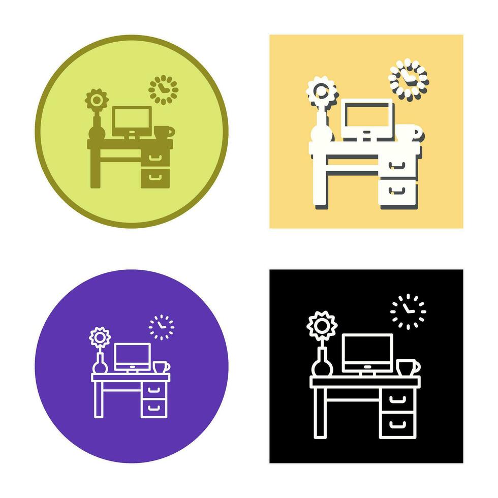 Work Table Vector Icon