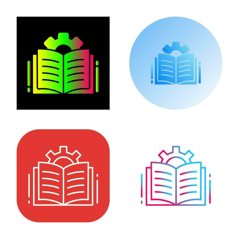 icono de vector de libro abierto